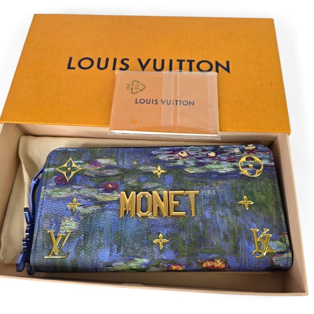 NEW LOUIS VUITTON Monet Wallet Masters Collection Jeff Koons in Box Dust Bag